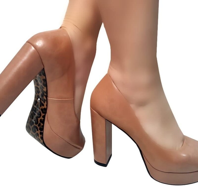 Salto Bloco Meia Pata nude