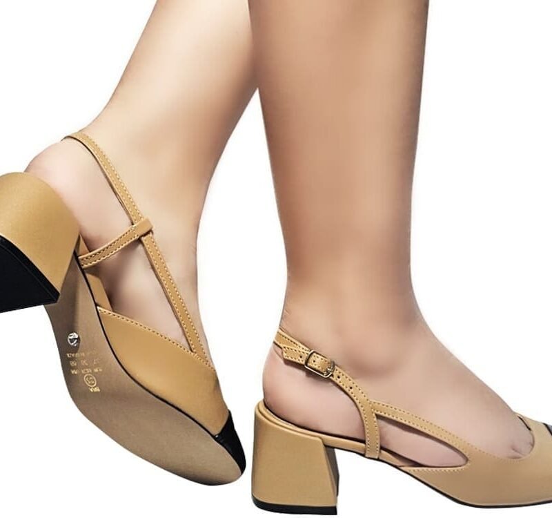 Scarpin Delicado Black & Nude