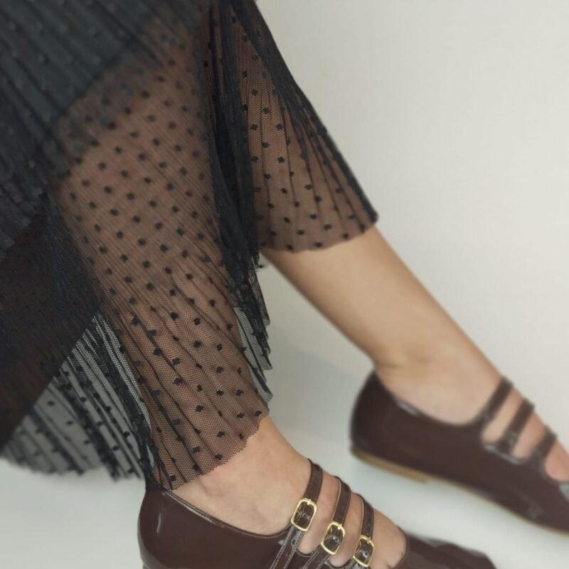 Sapatilha Mary Jane cacau